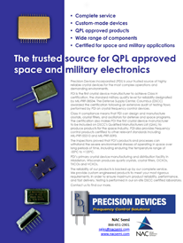 PDI QPL Approved for MIL-PRF-38534 Crystals